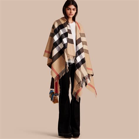 fake burberry blanket poncho|burberry poncho shawl pockets.